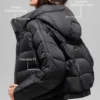 Aspen Love pufferjakke – svart