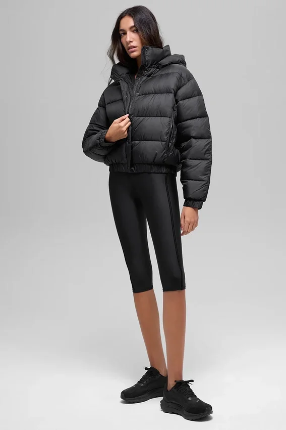Aspen Love pufferjakke – svart