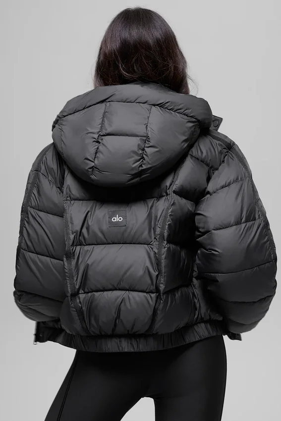 Aspen Love pufferjakke – svart