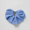 Bead It Oversized Scrunchie – Krystallklar blå