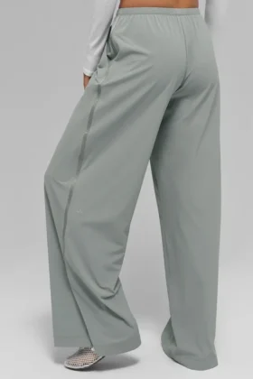 Breezy bukser med vid benåpning (lange) – Lunar Grey