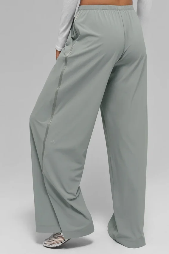 Breezy bukser med vid benåpning (lange) – Lunar Grey