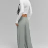 Breezy bukser med vid benåpning (lange) – Lunar Grey