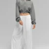 Breezy Wide Leg Bukser (Regular) – hvit