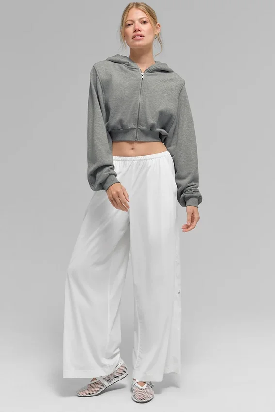 Breezy Wide Leg Bukser (Regular) – hvit