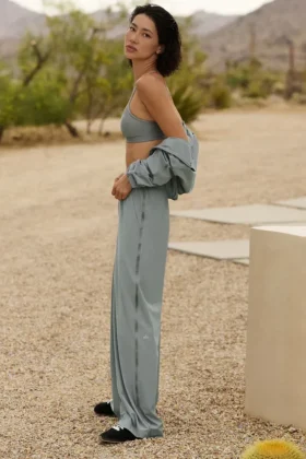 Breezy Wide Leg Bukser (Regular) – Lunar Grey
