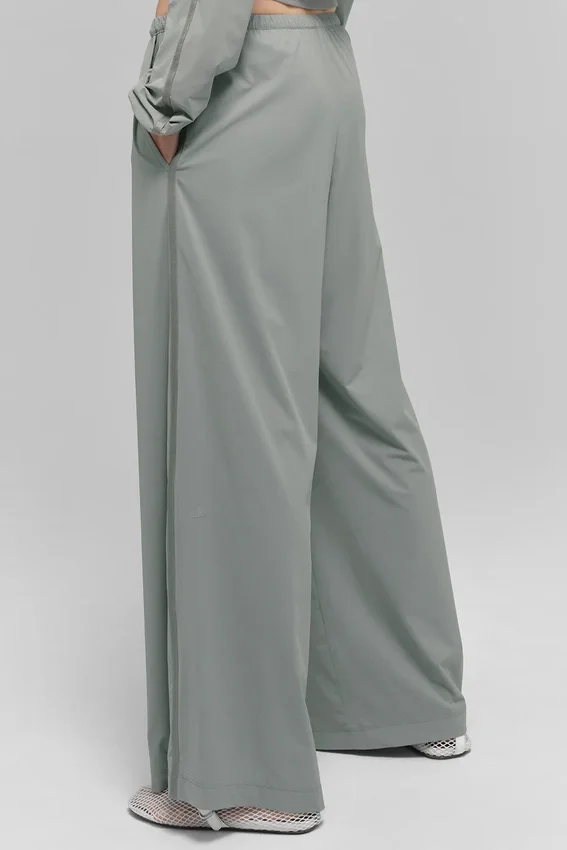 Breezy Wide Leg Bukser (Regular) – Lunar Grey
