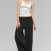 Breezy Wide Leg Bukser (Regular) – Svart