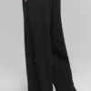 Breezy Wide Leg Bukser (Regular) – Svart