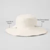 Bucket-hatt i merinoull – Elfenben