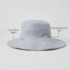 Bucket-hatt i merinoull – Hazy Heather Grey