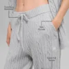 Cable Knit Winter Bliss-bukser – Athletic Heather Grey