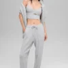 Cable Knit Winter Bliss-bukser – Athletic Heather Grey