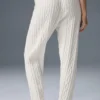 Cable Knit Winter Bliss-bukser – elfenben