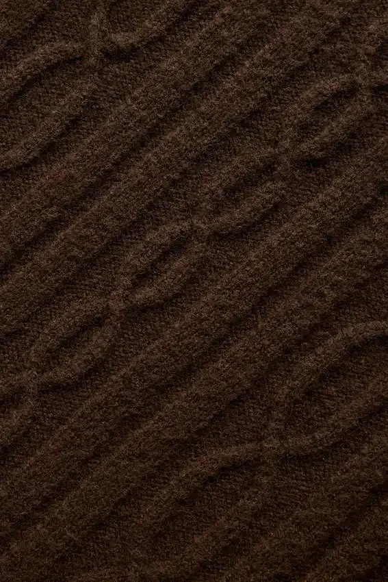 Cable Knit Winter Bliss-bukser – Espresso