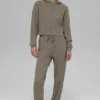 Cable Knit Winter Bliss-bukser – lys kakao