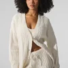 Cable Knit Winter Bliss Cardigan – Ivory
