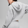 Cable Knit Winter Bliss-hettegenser – Athletic Heather Grey