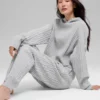 Cable Knit Winter Bliss-hettegenser – Athletic Heather Grey