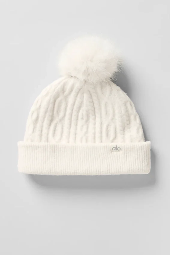 Cable Knit Winter Bliss Luer – Elfenben