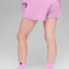 Cable Knit Winter Bliss Shorts – Candy Heart Pink