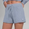 Cable Knit Winter Bliss Shorts – Winter Frost
