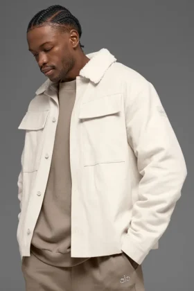 Canvas Utility Shacket – Bone