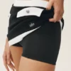 Capri Dream-skjørt i bomull og kashmir med High-Waist-design – svart/hvit