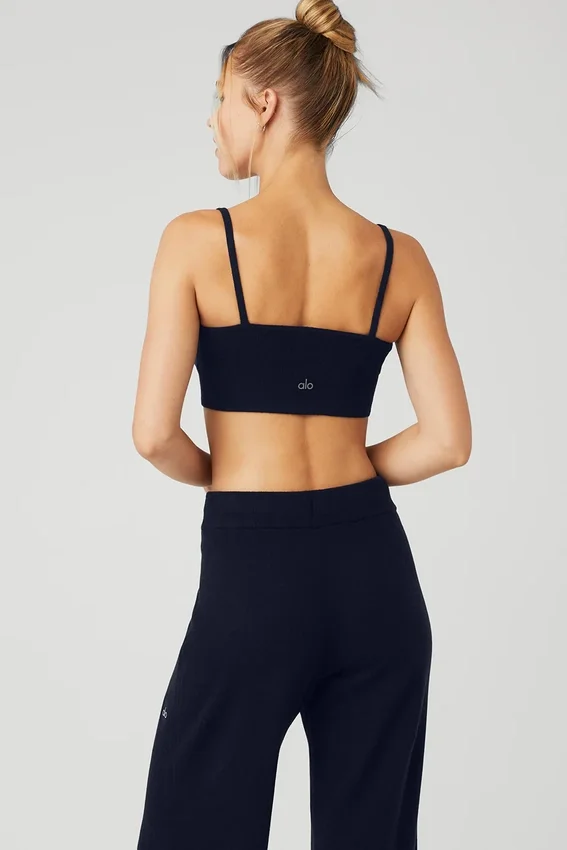 Cashmere Jet Set-BH – marineblå