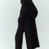 Cashmere Northstar lang cardigan – svart