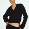 Cashmere Northstar Polo – Svart