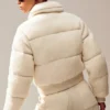 Cashmere Northstar Strikkegenser Puffer – elfenben