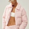 Cashmere Northstar Strikkegenser Puffer – Frosted Pink