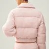 Cashmere Northstar Strikkegenser Puffer – Frosted Pink