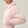 Cashmere Northstar Strikkegenser Puffer – Frosted Pink
