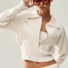 Cashmere Radiate-jakke – Ivory