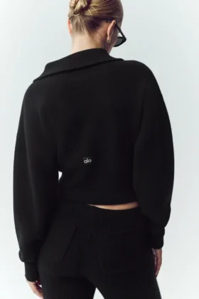 Cashmere Radiate-jakke – svart