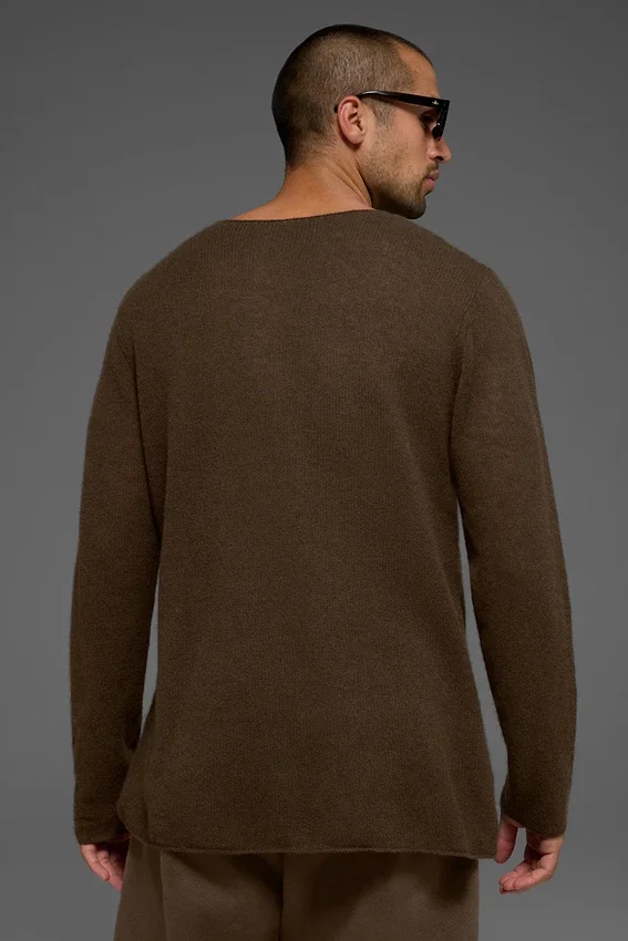 Cashmere Reform langermet – Espresso