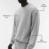 Chill genser med rund hals – Athletic Heather Grey