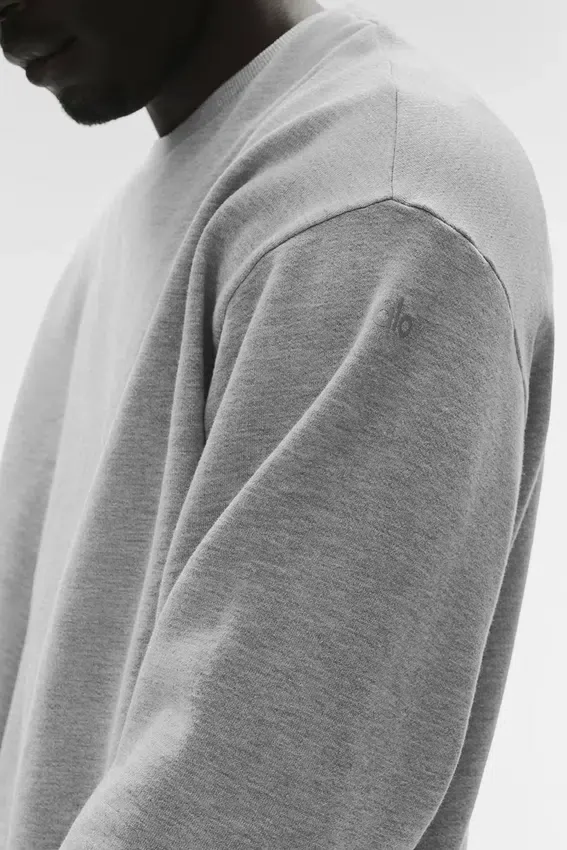 Chill genser med rund hals – Athletic Heather Grey