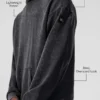 Chill Vintage Wash-hettegenser – svartvask