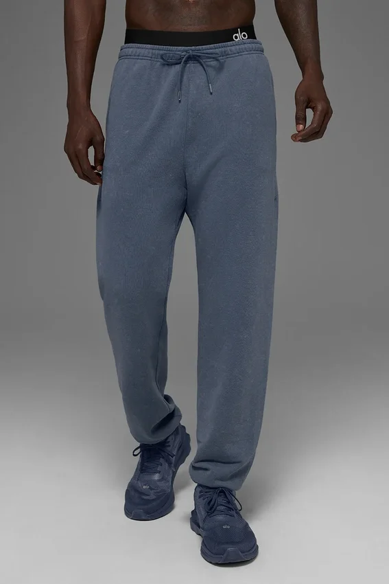 Chill Vintage Wash joggebukser – Bluestone Wash