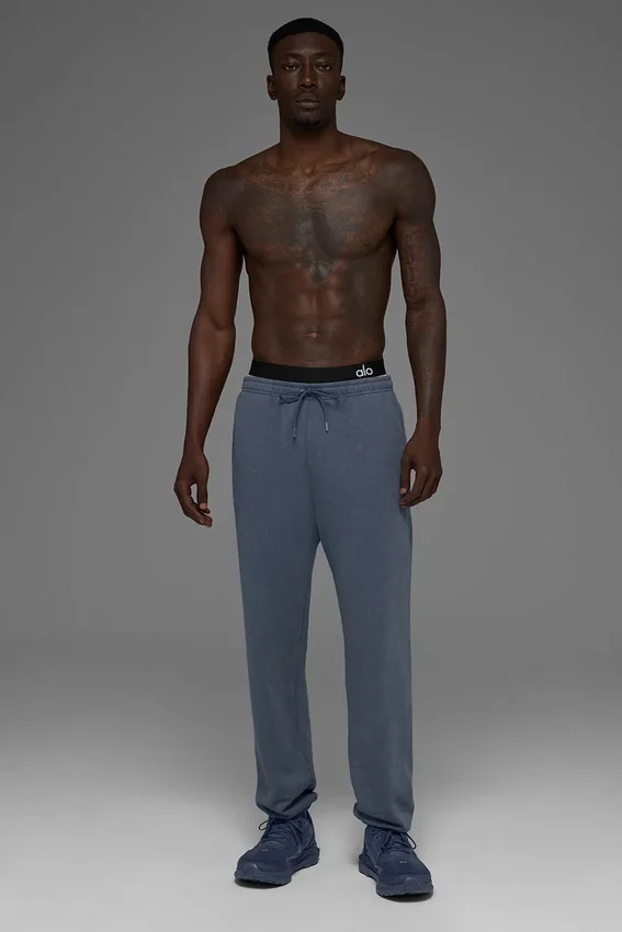 Chill Vintage Wash joggebukser – Bluestone Wash