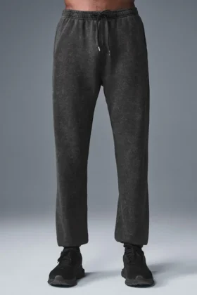 Chill Vintage Wash-joggebukser – svart vask