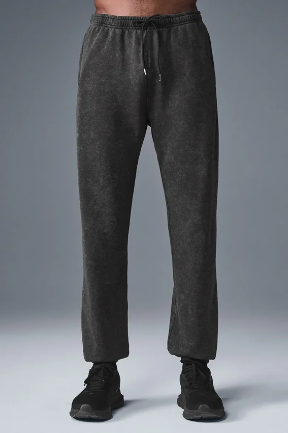 Chill Vintage Wash-joggebukser – svart vask
