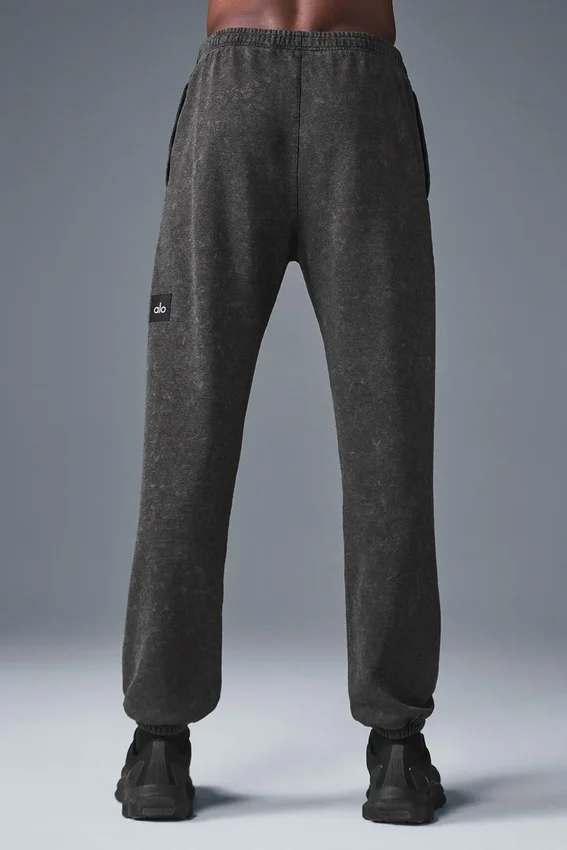 Chill Vintage Wash-joggebukser – svart vask