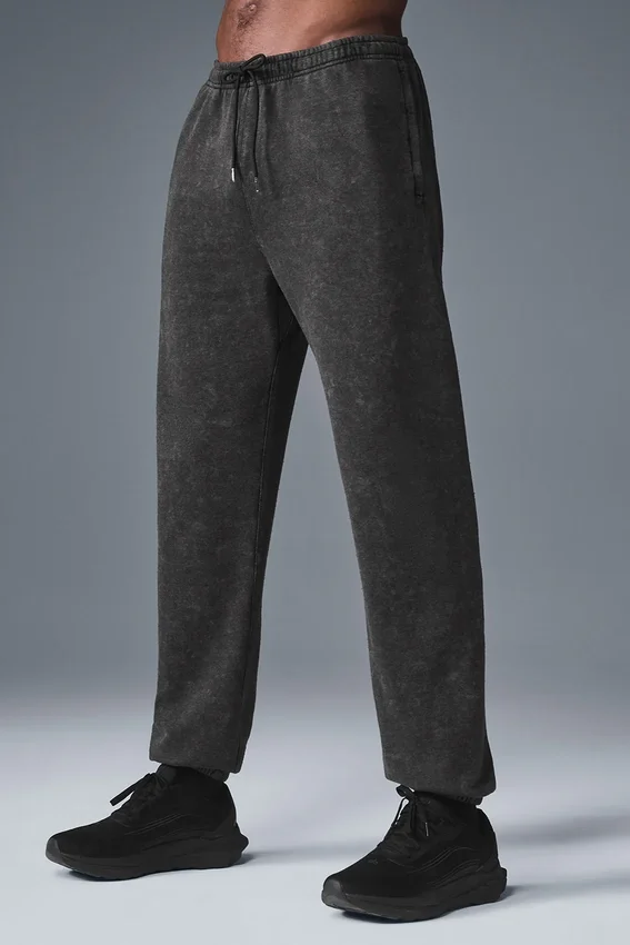 Chill Vintage Wash-joggebukser – svart vask