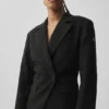 Cinch-blazer – svart
