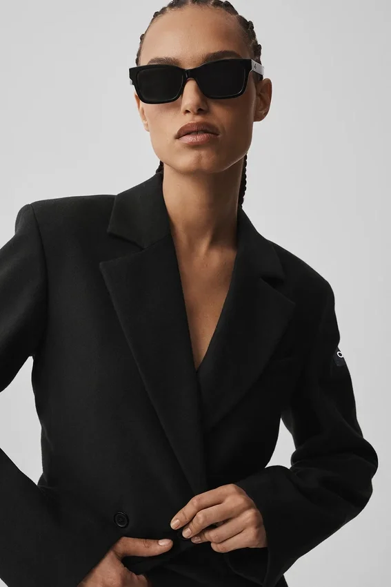 Cinch-blazer – svart