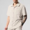 Coastal Terry Button up – Bone